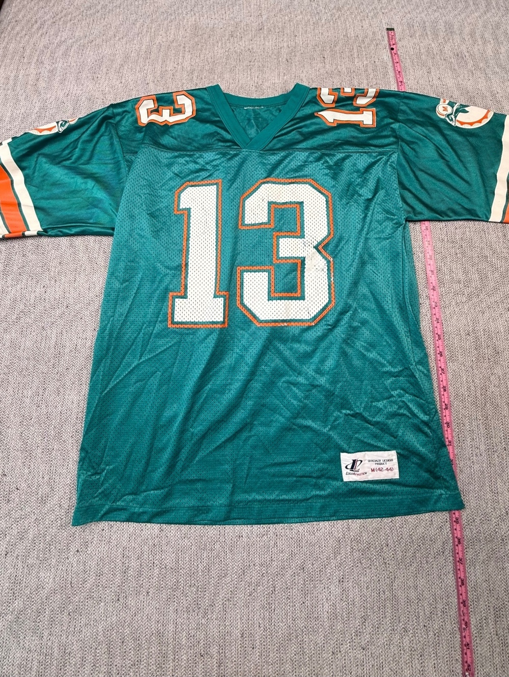 Miami Dolphins Logo Athletic Jersey Men's M Teal NFL